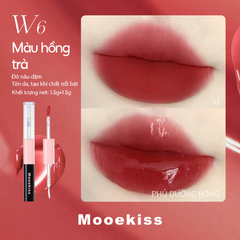 Son môi hai đầu 2 trong 1 - Mooekiss Dual- Effect Longwear Lip Mud