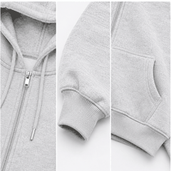 Áo Khoác Nỉ Bông Hoodie Zip HEAVEN SENT Form Boxy Cánh Dơi - HS_HD003