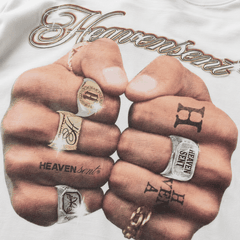 [NEW ARRIVAL] Áo Thun Cotton Form Boxy HeavenSent Finger Rings Unisex - HS_TS003