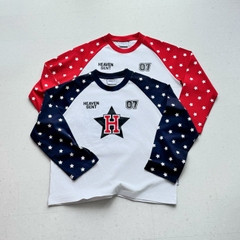 [NEW ARRIVAL] Áo Thun Tay Dài Heaven Sent Star Raglan Long Sleeve Boxy Tee - HS_TS009