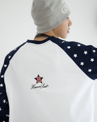 [NEW ARRIVAL] Áo Thun Tay Dài Heaven Sent Star Raglan Long Sleeve Boxy Tee - HS_TS009