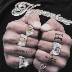 [NEW ARRIVAL] Áo Thun Cotton Form Boxy HeavenSent Finger Rings Unisex - HS_TS003