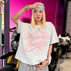 [NEW ARRIVAL] Áo Thun Boxy 280GSM Thêu Xù Heaven Sent Unisex  - HS_TS006