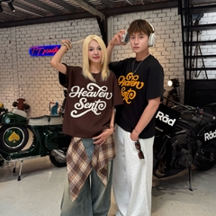 [NEW ARRIVAL] Áo Thun Boxy 280GSM Thêu Xù Heaven Sent Unisex  - HS_TS006