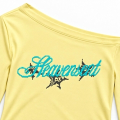 Áo Thun Trễ Vai Tay Dài Heaven Sent Form Ôm - HS_TS022