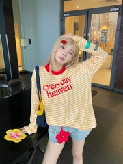 [BST Hè 2026] Áo Thun Cotton Sọc Longsleeve Heaven Sent 