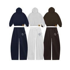 [NEW ARRIVAL] SET Hoodie Zip Ép Hàn 350Gsm PREMIUM Thêu Mắc Xích Heaven Sent - HS_CB002