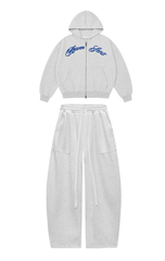 [NEW ARRIVAL] SET BỘ Nỉ Bông Cotton 410Gsm PREMIUM Thêu Mắc Xích Heaven Sent - HS_CB001