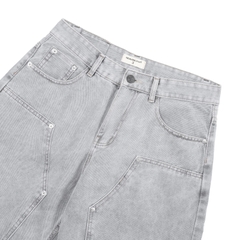[SVIP] Quần Short Jean Đính Cúc Heaven Sent Wash Ống Rộng - HS_PS004