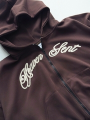 [NEW ARRIVAL] SET Hoodie Zip Ép Hàn 350Gsm PREMIUM Thêu Mắc Xích Heaven Sent - HS_CB002