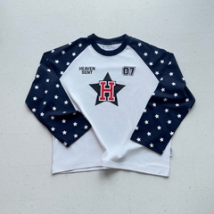 [NEW ARRIVAL] Áo Thun Tay Dài Heaven Sent Star Raglan Long Sleeve Boxy Tee - HS_TS009