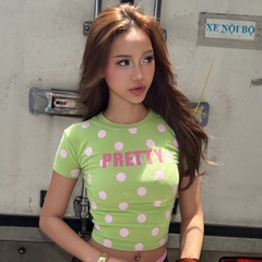 Áo Baby Tee Chấm Bi 