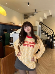 [BST Hè 2026] Áo Thun Cotton Sọc Longsleeve Heaven Sent 