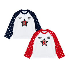 [NEW ARRIVAL] Áo Thun Tay Dài Heaven Sent Star Raglan Long Sleeve Boxy Tee - HS_TS009
