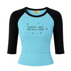 [NEW ARRIVAL] Áo Thun Raglan Tay Lửng HEAVEN SENT Form Ôm - HS_TS016