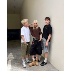 [SVIP] Quần Short Jean Đính Cúc Heaven Sent Wash Ống Rộng - HS_PS004