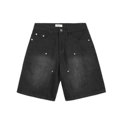 [SVIP] Quần Short Jean Đính Cúc Heaven Sent Wash Ống Rộng - HS_PS004