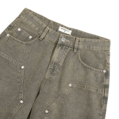 [SVIP] Quần Short Jean Đính Cúc Heaven Sent Wash Ống Rộng - HS_PS004