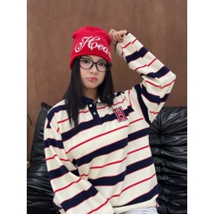 [NEW ARRIVAL]  Áo Thun Polo Sọc Tay Dài Long Sleeve Thêu Logo - HS_TS008