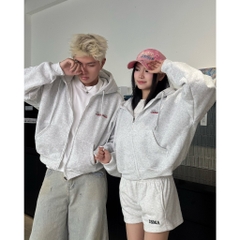Áo Khoác Nỉ Bông Hoodie Zip HEAVEN SENT Form Boxy Cánh Dơi - HS_HD003