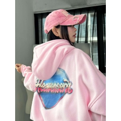 Áo Khoác Nỉ Bông Hoodie Zip HEAVEN SENT Form Boxy Cánh Dơi - HS_HD003