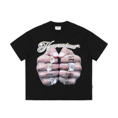 [NEW ARRIVAL] Áo Thun Cotton Form Boxy HeavenSent Finger Rings Unisex - HS_TS003
