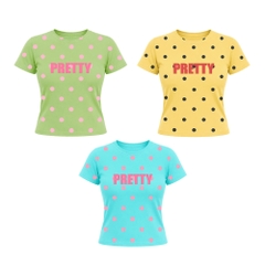 Áo Baby Tee Chấm Bi 