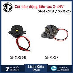 Loa, Còi Báo Động Liên Tục SMF-20B và SMF-27, điện áp 3 - 24VDC