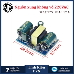 Mạch nguồn xung mini cách ly 12v 450mA AC-DC AC 220V sang 12V DC - nguồn không vỏ