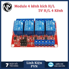 Module Relay 5V 1/ 2/ 4/ 8 kênh có cách ly opto, tùy chọn mức kích High/Low 10A