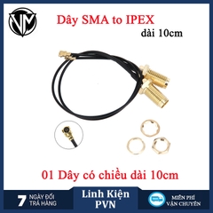 Anten WiFi 2.4Ghz kèm cáp chuyển SMA sang IPEX3