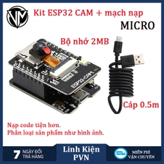 Module thu phát wifi camera ESP32-CAM kèm Camera OV3660 tích hợp wifi, camera - chuyên dụng và bluetooth 4