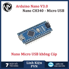 Module arduino NANO V3.0 Atmega328P CH340 MiniUSB / TypeC / MicroUSB