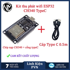 Kit ESP32 Wifi + Bluetooth CH340/CP2102 30P (30 Chân) - Kit thu phát IoT