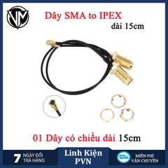 Anten WiFi 2.4Ghz kèm cáp chuyển SMA sang IPEX3