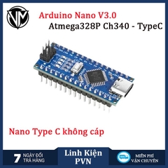 Module arduino NANO V3.0 Atmega328P CH340 MiniUSB / TypeC / MicroUSB