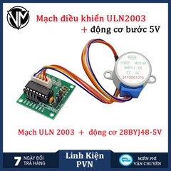 Mạch điều khiển động cơ bước ULN2003 +động cơ bước 28BYJ-48 5V