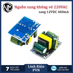 Mạch nguồn xung mini cách ly 12v 450mA AC-DC AC 220V sang 12V DC - nguồn không vỏ