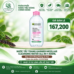 NƯỚC TẨY TRANG GARNIER Hồng 400Ml x 6 chai