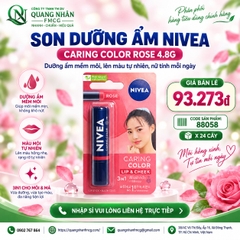 Son trang điểm dưỡng môi NIVEA hồng đào ngọt ngào (4.8g)