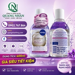 99403 NƯỚC TẨY TRANG NIVEA LUMINOUS SKIN GLOW SÁNG DA 400ML x 6 CHAI