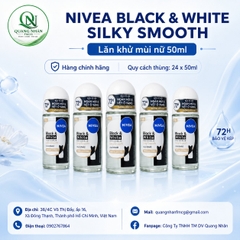 83784 NIVEA LNM B&W SILKY SMOOTH 50ML x 24 chai