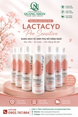 LACTACYD FEMININE WASH 250ML PRO SENSITIVE VN X 24 chai ( HỒNG )