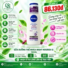 Sữa dưỡng thể dưỡng trắng da ban đêm 190ml (tím)