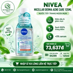Nước tẩy trang NIVEA derma dành cho cho da mụn 125ml