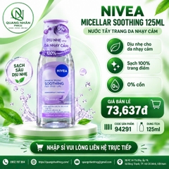 Nước tẩy trang NIVEA soothing dịu da 125ml
