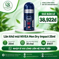 Lăn ngăn mùi nam NIVEA khô thoáng 25ml