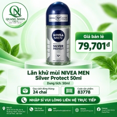 Lăn ngăn mùi nam NIVEA phân tử bạc 50ml