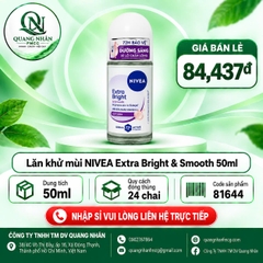Lăn ngăn mùi nữ NIVEA sáng mịn se lỗ chân lông 50ml