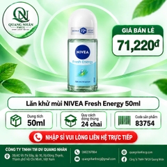 Lăn ngăn mùi nữ NIVEA tươi mát 50ml